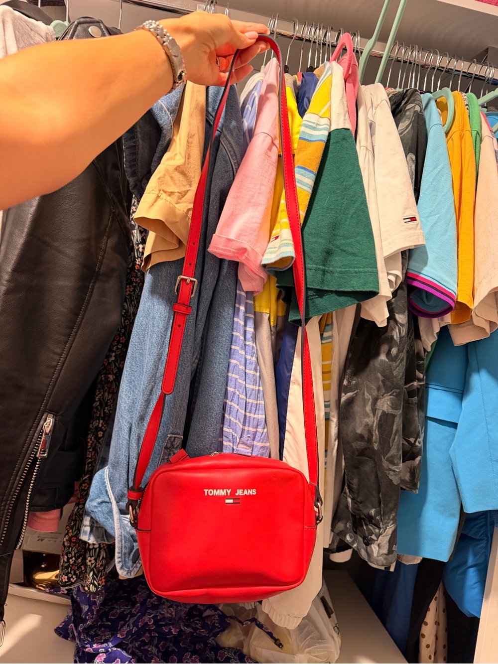 Tommy JEANS women’s Red Crossbody Bag